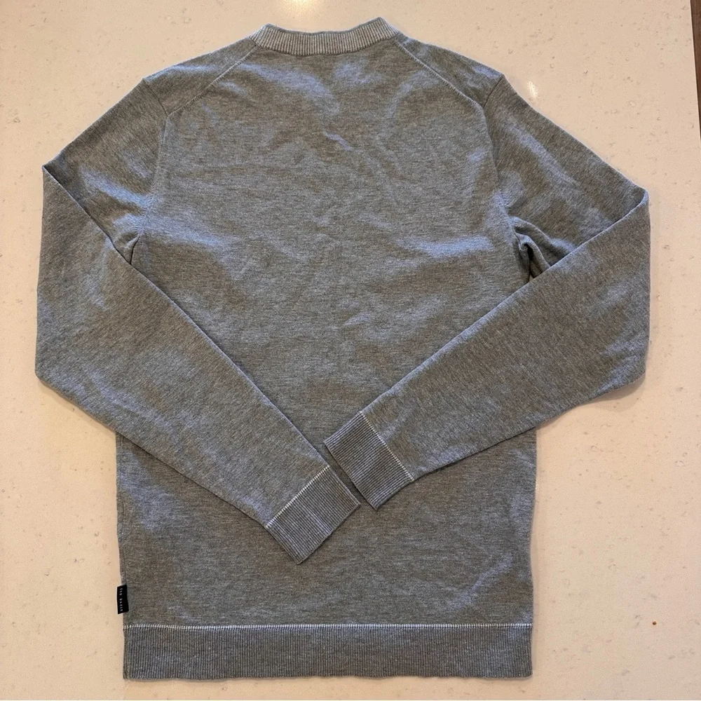 Ted Baker Heather Gray Pullover Sweater Size Small NWOT